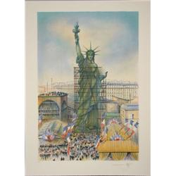 Rolf Rafflewski STATUE OF LIBERTY Signed LE Art Print