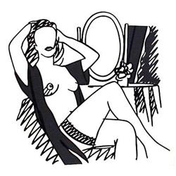 Signed 1990 Wesselmann Nude and Mirror Serigraph