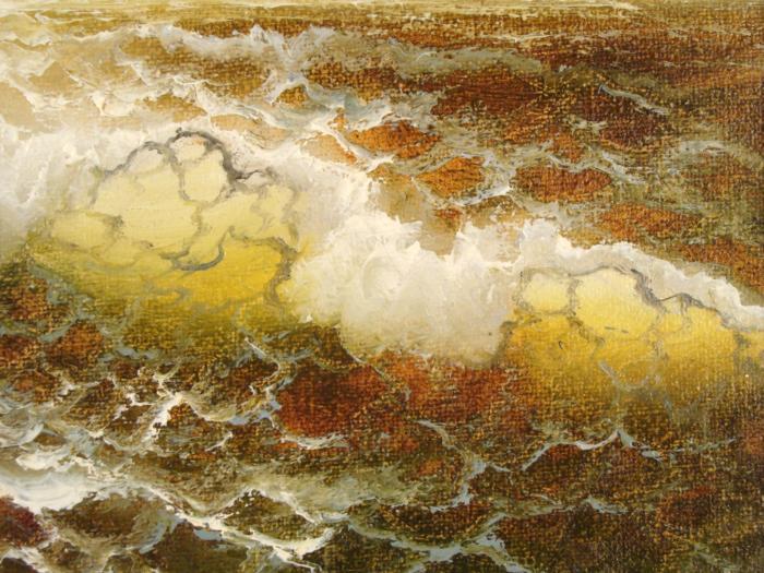 Alfred Manessier Original Rare Early Oil Painting Sea