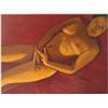 Image 1 : Signed NICK KOSCIUK Oil Painting NUDE IN RED #4