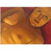 Image 2 : Signed NICK KOSCIUK Oil Painting NUDE IN RED #4