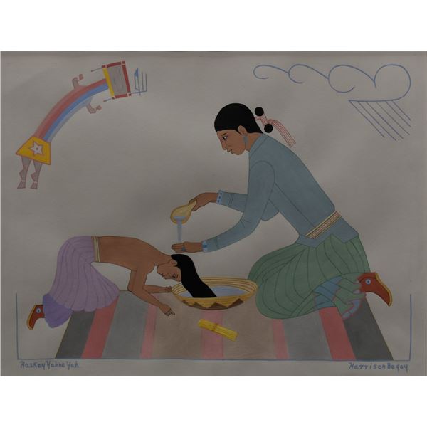 NAVAJO PAINTING (HARRISON BEGAY)