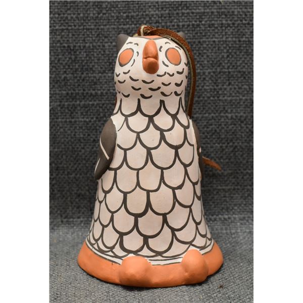 ACOMA POTTERY OWL BELL (ETHEL SHIELDS)