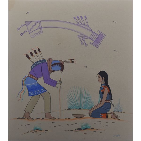 NAVAJO PAINTING (ROBERT CHEE)