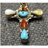 Image 6 : ZUNI CROSS PENDANT