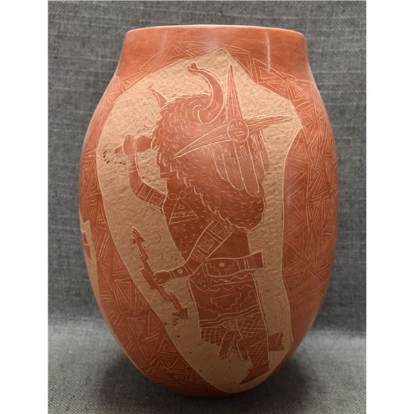 SANTA CLARA POTTERY VASE (DAN TAFOYA)