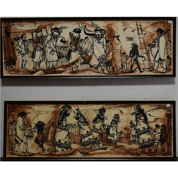 TWO SOUTHWEST PAINTINGS (MAC "MARY ALICE COX" SCHWEITZER)