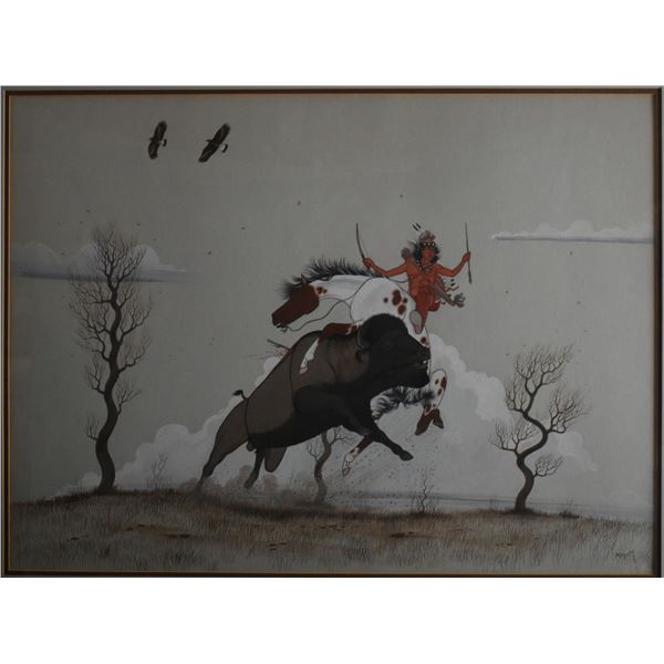 NAVAJO PAINTING (BEATIN YAZZ)