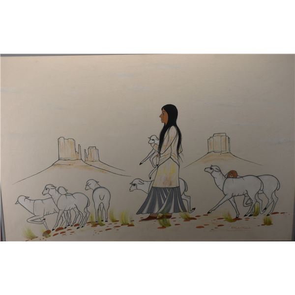 NAVAJO PAINTING (CHARLIE YAZZIE)