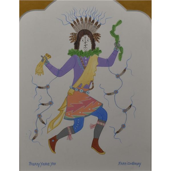 NAVAJO PAINTING (HARRISON BEGAY)