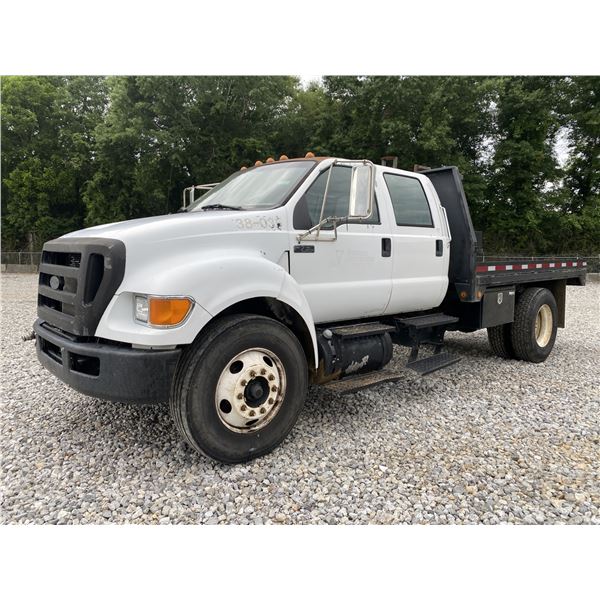 2009 FORD F750 SUPER DUTY Flatbed Dump Truck