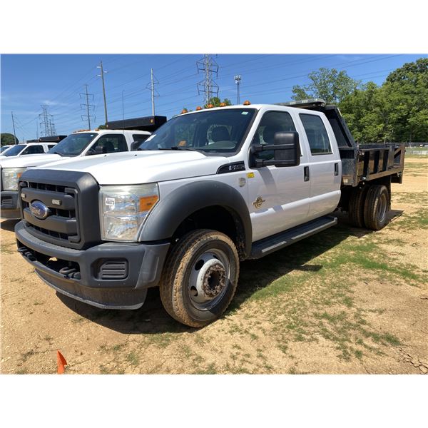 2015 FORD F450 XL Flatbed Dump Truck