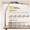 Image 3 : LED Architect Triple-Head Desk Lamp with Gesture Control & Remote; Charging Ports, Clamp Design; New