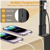 Image 4 : LED Architect Triple-Head Desk Lamp with Gesture Control & Remote; Charging Ports, Clamp Design; New