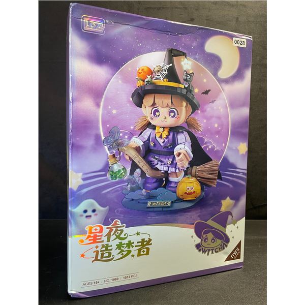 1512PCS Starry Night Dreamer/Little Witch Lego-Style Building Block Toy Set - LOZ No. 1969 - New!