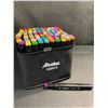 Image 2 : 100PCS Dual-Tip Artist Markers Set - Multi-Color Alcohol Markers for Drawing/Sketching - NEW