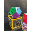 Image 2 : 3-Pack Speed Cube Set - Rubix Speed Cube Puzzles; Assorted Designs - New