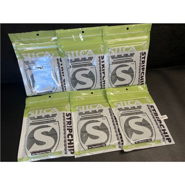 6 Packs Silca StripChip Hot Melt Wax Bike Chain Degreaser - Six 12g Pieces/72g Per Pack - New