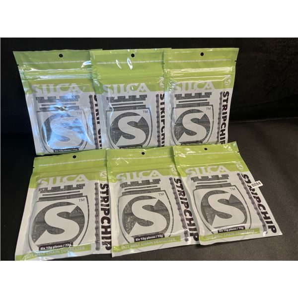6 Packs Silca StripChip Hot Melt Wax Bike Chain Degreaser - Six 12g Pieces/72g Per Pack - New
