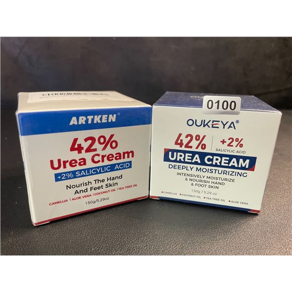 2 Boxes of 42% Urea Cream (150g) Deeply Moisturizing Skin Cream for Dry/Cracked Skin - New