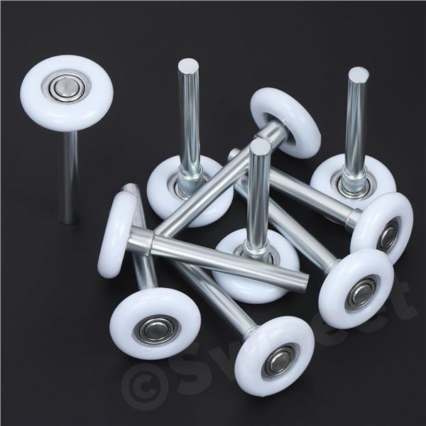 10-Pack Quiet Garage Door Rollers/Wheels; 4" Stem, Durable and High Load - New