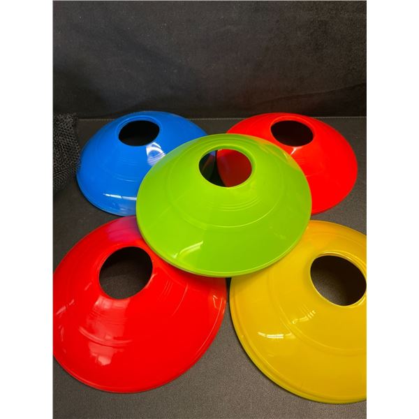 32PCS Colorful Field Markers/Soccer Disc Cones/Parking Cones (5 Colours/6PCS Each) New