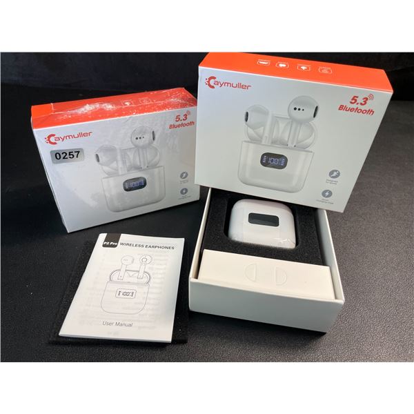 2 Pairs P2 Pro Wireless Earbuds - 5.3 Bluetooth with Smart Charging Case - Brand New!