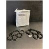 Image 1 : 2-Pack Black Self-Defence Rings - New