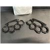 Image 3 : 2-Pack Black Self-Defence Rings - New