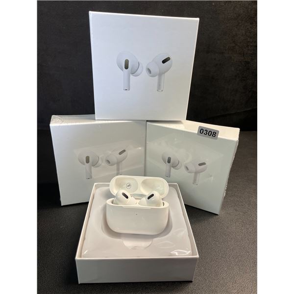 Lot of 3 Air-Pod Style Wireless Earbuds with Charging Cases - New Sealed!