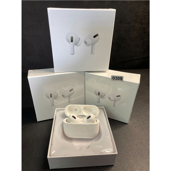 Lot of 3 Air-Pod Style Wireless Earbuds with Charging Cases - New Sealed!