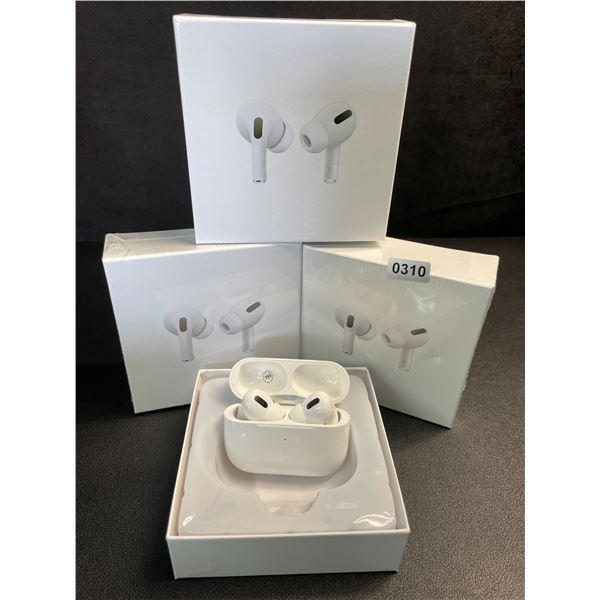 Lot of 3 Air-Pod Style Wireless Earbuds with Charging Cases - New Sealed!