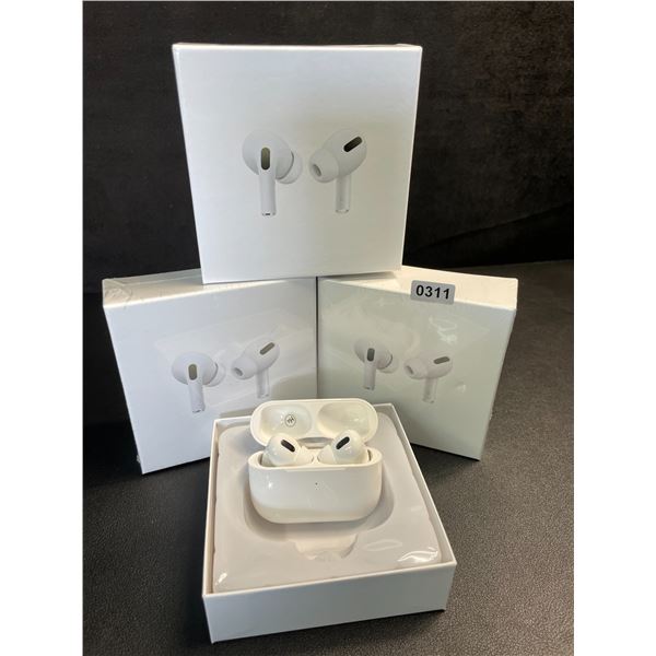Lot of 3 Air-Pod Style Wireless Earbuds with Charging Cases - New Sealed!