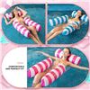 Image 3 : 2-Pack of Inflatable Pool Float Lounge Chairs/Water Pool Float Hammocks - Blue/Pink - New