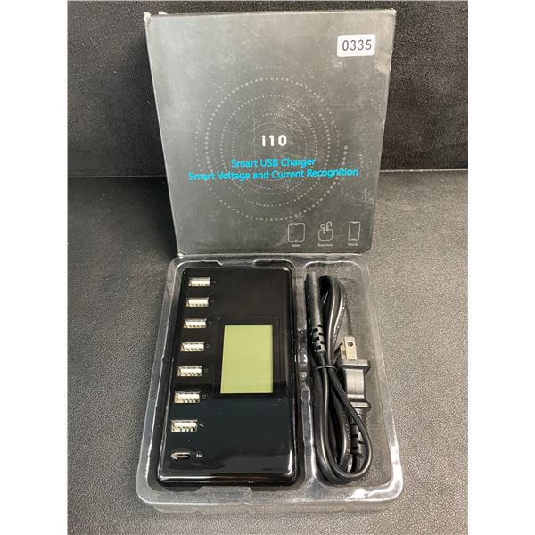 i10 Smart 8-Port USB Charging Station/Hub with LCD Display, Smart Voltage/Current Recognition - New