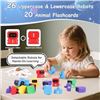 Image 4 : Mini Robot Interactive Alphabet Learning Toy Set for Toddlers - 26 ABC Letters & Flash Cards - New
