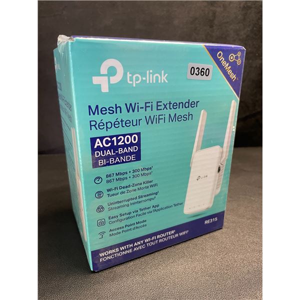 TP-Link AC1200 Mesh Wi-Fi Extender/WiFi Booster - Works with Any WiFi Router - New Sealed!