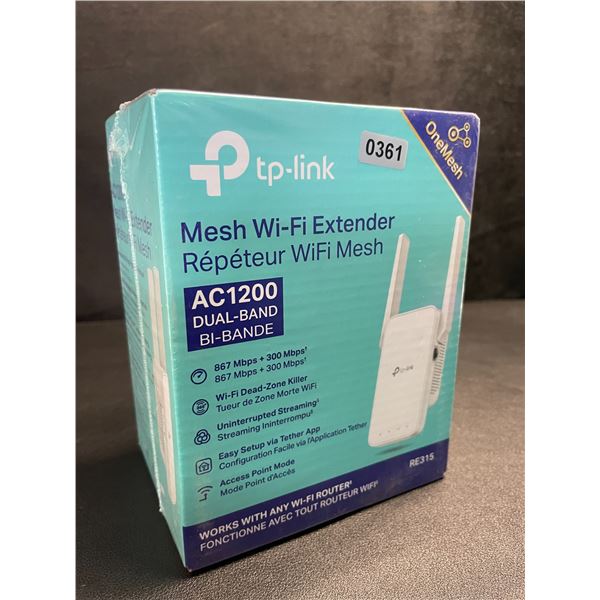 TP-Link AC1200 Mesh Wi-Fi Extender/WiFi Booster - Works with Any WiFi Router - New Sealed!