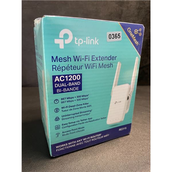 TP-Link AC1200 Mesh Wi-Fi Extender/WiFi Booster - Works with Any WiFi Router - New Sealed!