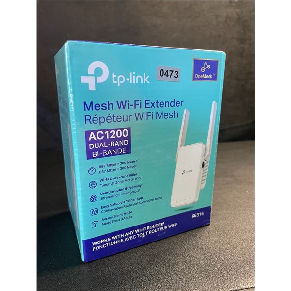 TP-Link AC1200 Mesh Wi-Fi Extender/WiFi Booster - Works with Any WiFi Router - New Sealed!