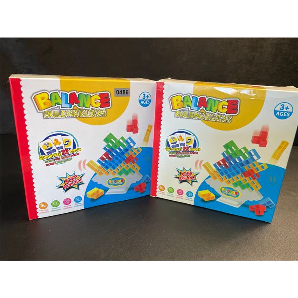 2 Balance Building/Tetra Tower Toy Block Play Sets - 48pcs Each - Brand New