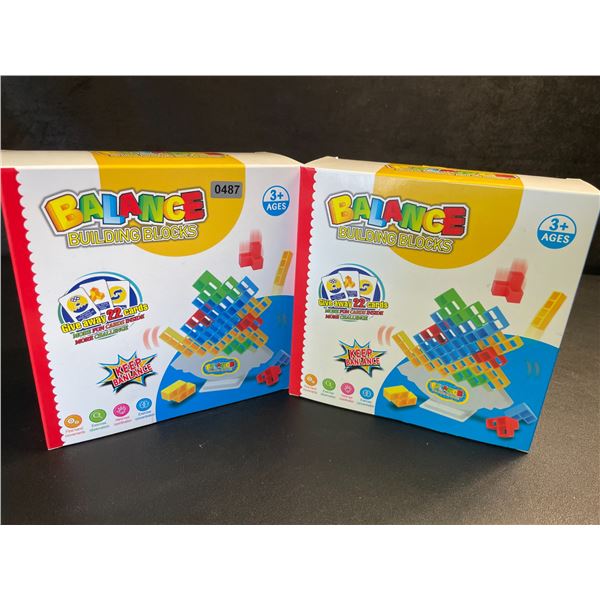 2 Balance Building/Tetra Tower Toy Block Play Sets - 48pcs Each - Brand New