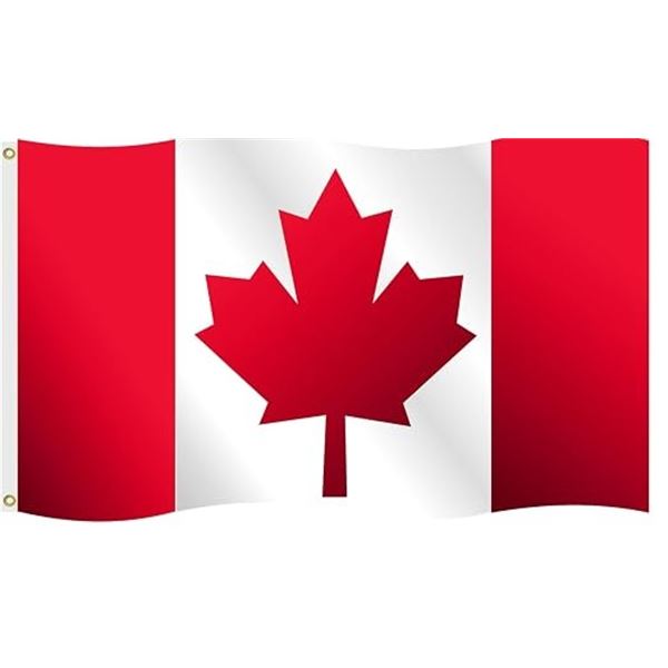 Lot of 2 Canadian Flags (Large 5FT x 8FT Size) - Brand New!