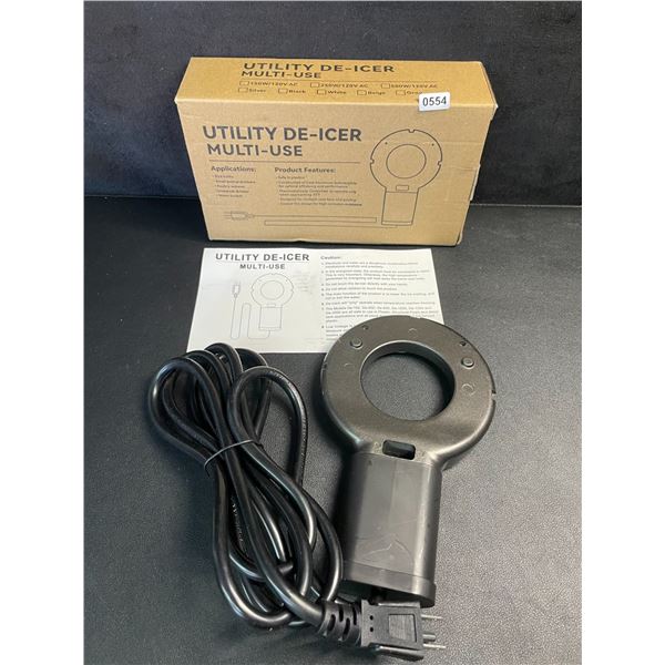 Multi-Use Utility De-Icer Tool - Great for Bird Baths, Water Buckets, Livestock/Animal Water - New