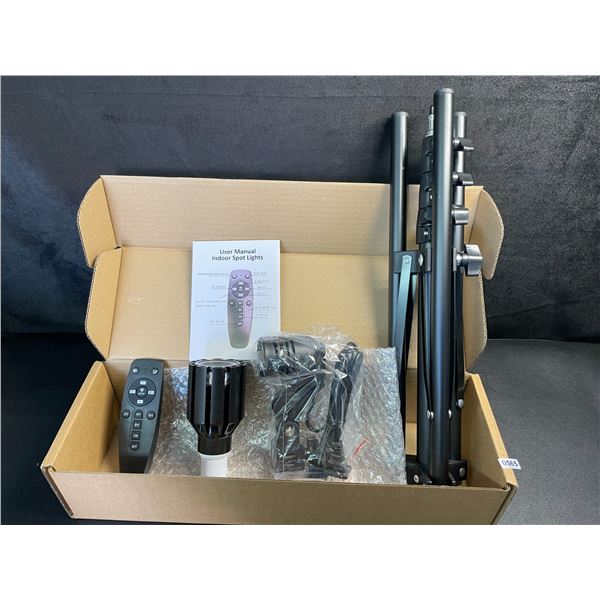 LED Spot Light for Indoors; Plants/Artwork Floor Light with Tripod & Remote Control - New