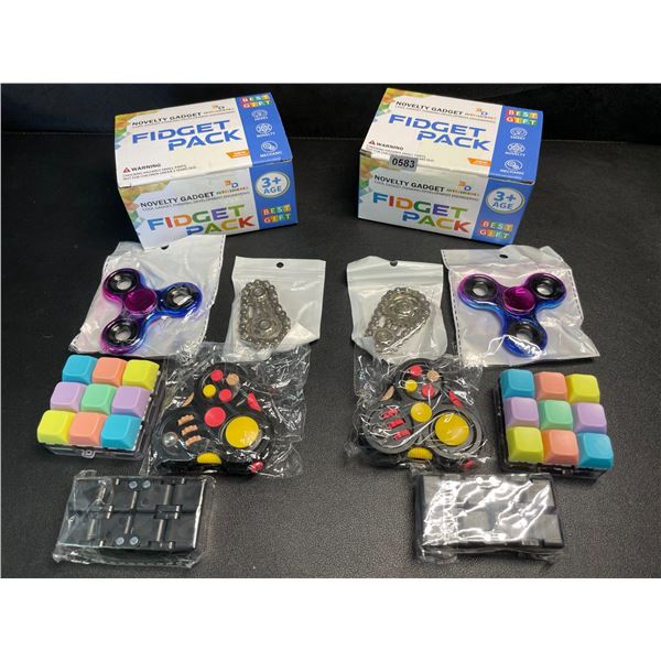 Lot of 2 Fidget Packs/Cool Gadget Sensory Toys for Kids (3+) - New