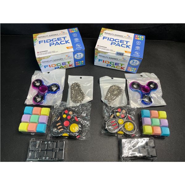 Lot of 2 Fidget Packs/Cool Gadget Sensory Toys for Kids (3+) - New