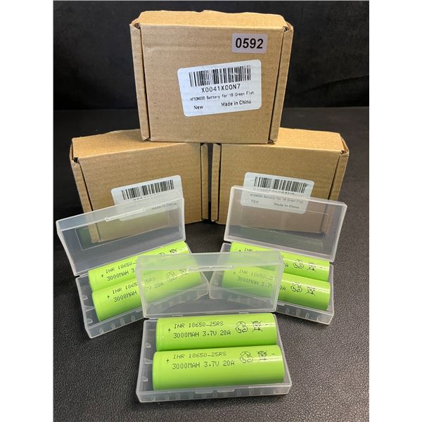3 Boxes (6PCS Total) 3000mAh 18650 3.7V 20A Lithium Ion Rechargeable Batteries - New