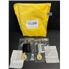 Image 9 : 2-Pack Combination Padlocks with Keys; 4-Digit, Waterproof Locks (Black & Silver) - New