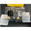 Image 10 : 2-Pack Combination Padlocks with Keys; 4-Digit, Waterproof Locks (Black & Silver) - New